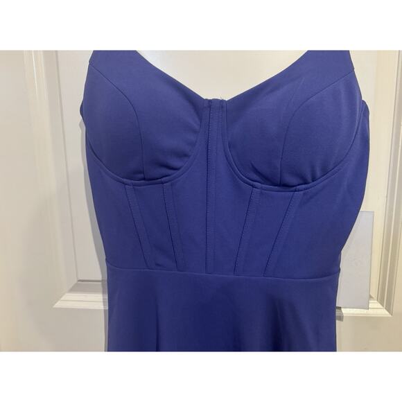 Honor & Rosie Blue Corset Mini Dress NWT Lace Up Back Size Med - Picture 11 of 12